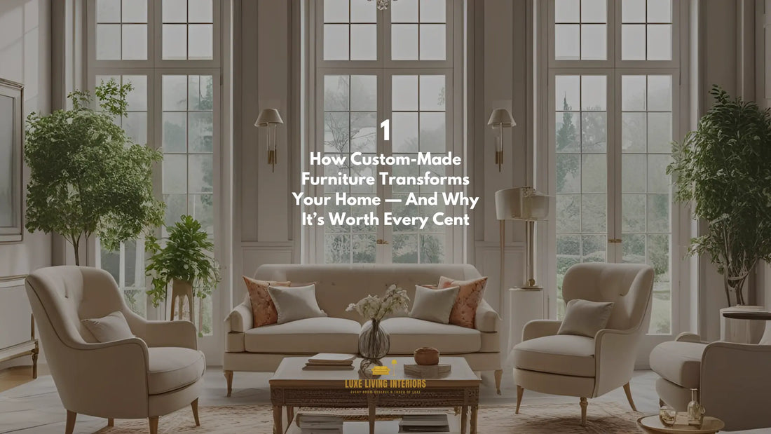 ✨ How Custom-Made Furniture Transforms Your Home — And Why It’s Worth Every Cent