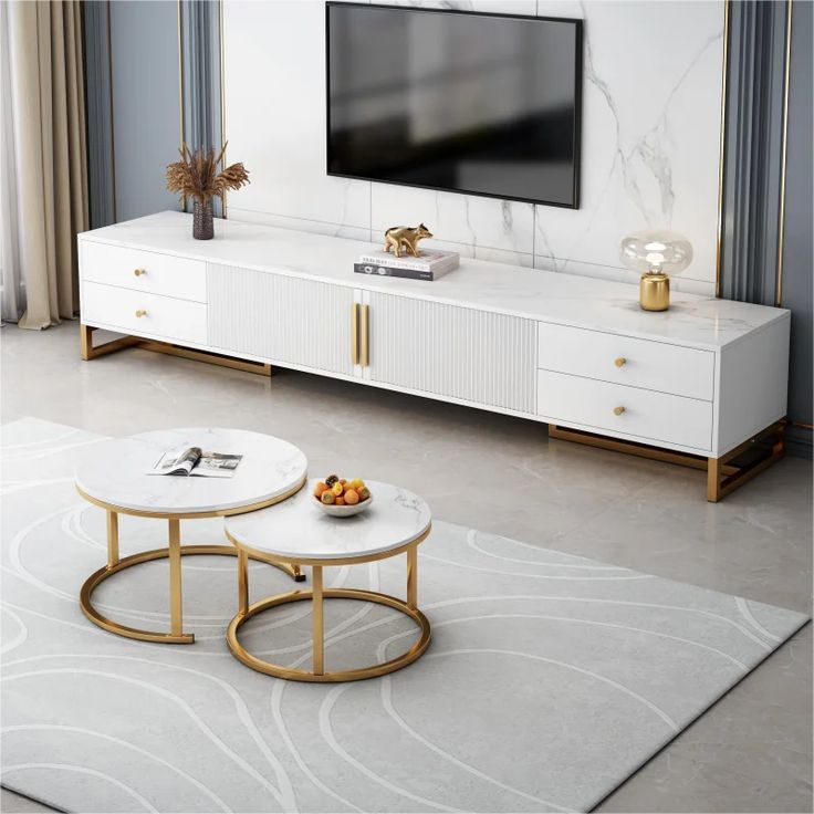 Monarch - TV Stand + Coffee Table Luxe Living Interiors