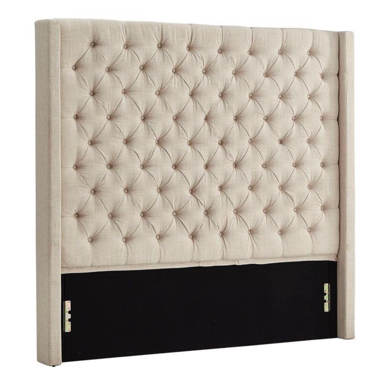 Luxe Buttoned Headboard - Normal Fabric Luxe Living Interiors