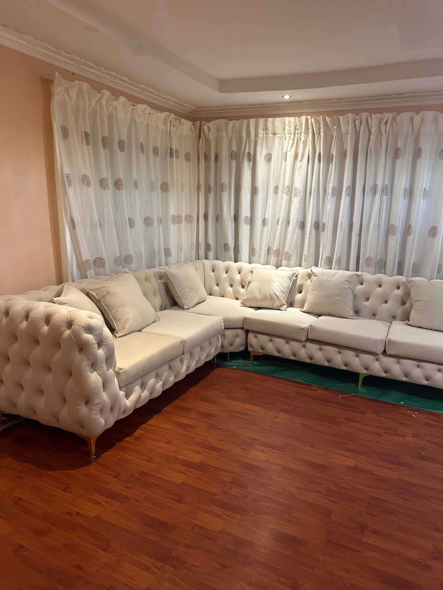 Black Friday | Reginah Corner Couch - Body Buttons + Ottoman.