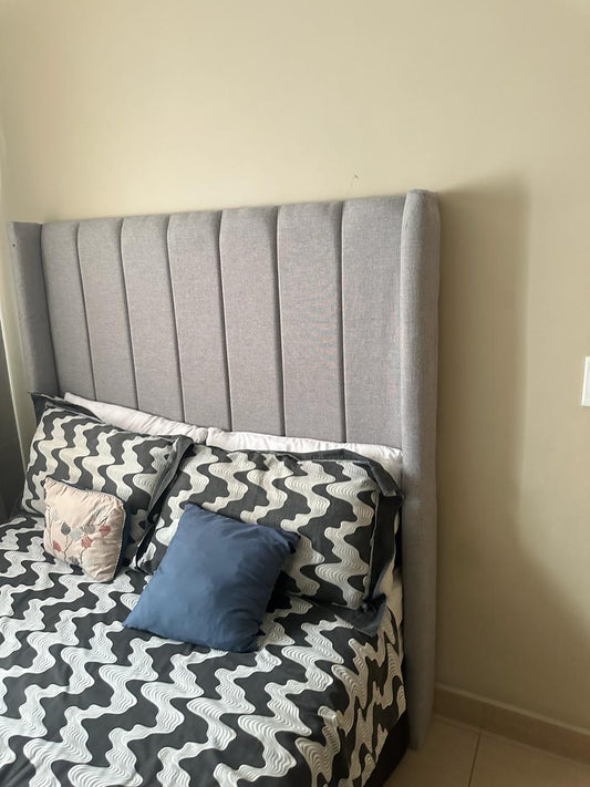 HeadboardsIndulge in luxury with our Luxe Panel Headboard. Crafted with the finest quality normal fabric, this elegant headboard will add a touch of sophistication to any bedrLuxe Living InteriorsLuxe Panel Headboard - Normal Fabric