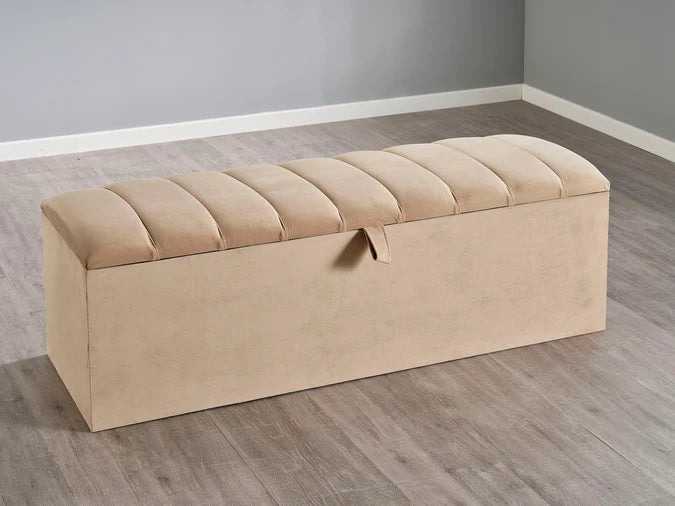 OttomansElevate your space with our Luxurious Velvet Ottomans. Our timeless designs serve dual purposes - decorative coffee table and storage for shoes, bedding, and toys. ALuxe Living InteriorsLuxurious Velvet Ottomans Panel
