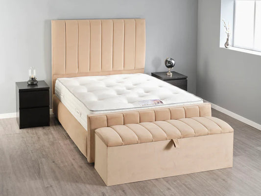 Headboard and Bed FrameUltimate Bed Combo
Headboard + Base + Storage Box
Introducing the Ultimate Bed Combo - the epitome of luxury sleep. This premium package includes a sleek headboard, Luxe Living InteriorsUltimate Panel Bed Combo