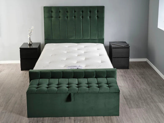 Headboard and Bed FrameUltimate Bed Combo
Headboard + Base + Storage Box
Introducing the Ultimate Bed Combo - the epitome of luxury sleep. This premium package includes a sleek headboard, Luxe Living InteriorsUltimate Bed Combo