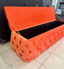 Full body Buttons Ottomans - Velvet Luxe Living Interiors