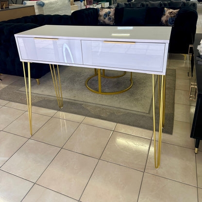 Amber 1-Drawer Pedestals & Dressing Table Luxe Living Interiors