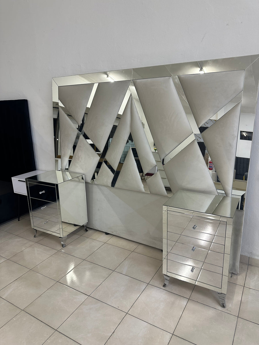 Mirror Combo - Headboard + Pedestal