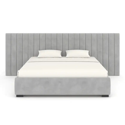 Headboard and Bed FramePaneled Full Headboard + Bed frame 
Upgrade your bedroom with our Luxe Paneled Full Headboard and Bed frame in luxurious velvet. The perfect combination of sophisticLuxe Living InteriorsLuxe Full Panel Sleigh Bed - Velvet