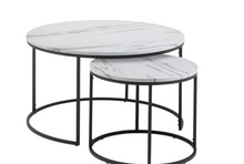 Nested Set Coffee Table - Marble Luxe Living Interiors
