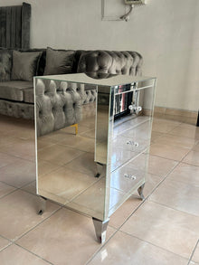 3 Drawers Mirror Pedestal Luxe Living Interiors