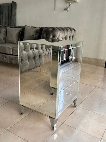 3 Drawers Mirror Pedestal