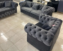 Round-Arms Chesterfield -(Set of 3) Luxe Living Interiors